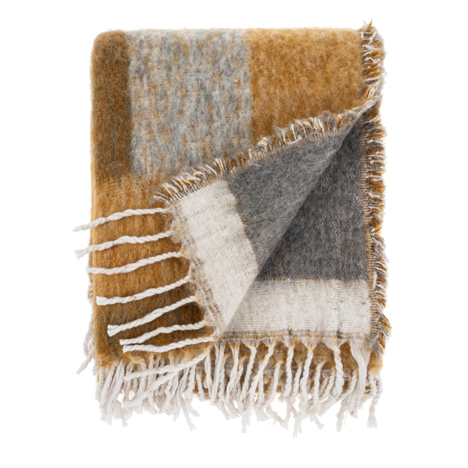 Geo Jacquard Throw Amber