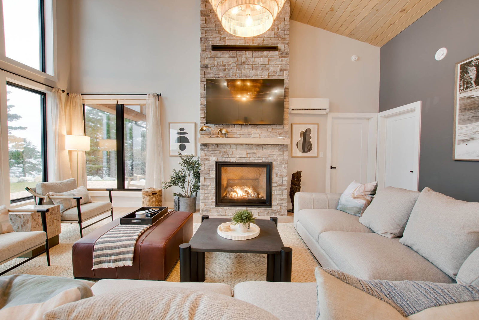 Sullivan Sectional Armless - Alba Stone