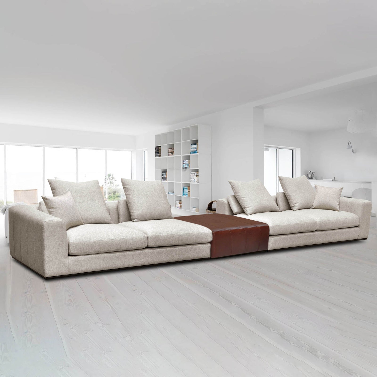 Sullivan Ottoman - Tobacco