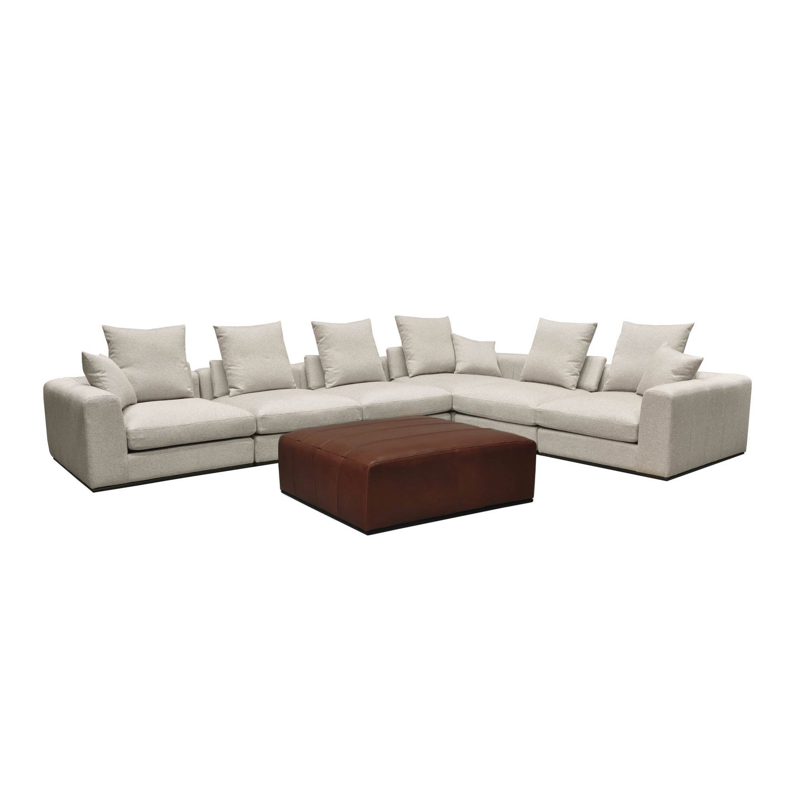 Sullivan Ottoman - Tobacco