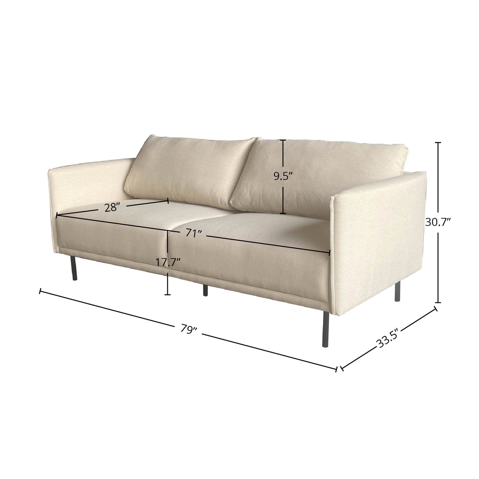 Forest Sofa - Manchester Beige