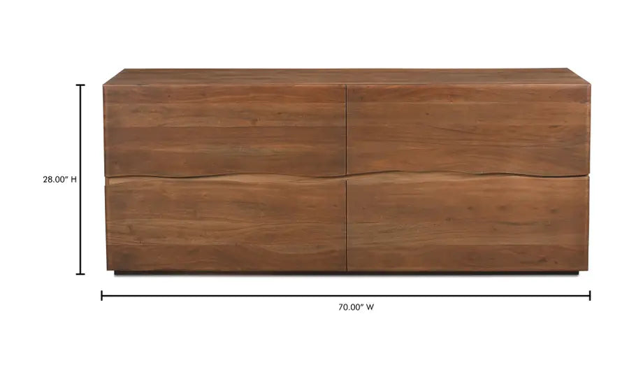 Watson 4 Drawer Dresser Brown