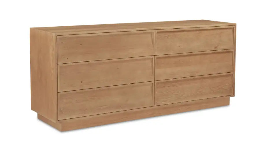 Hudson 6 Drawer Dresser Natural