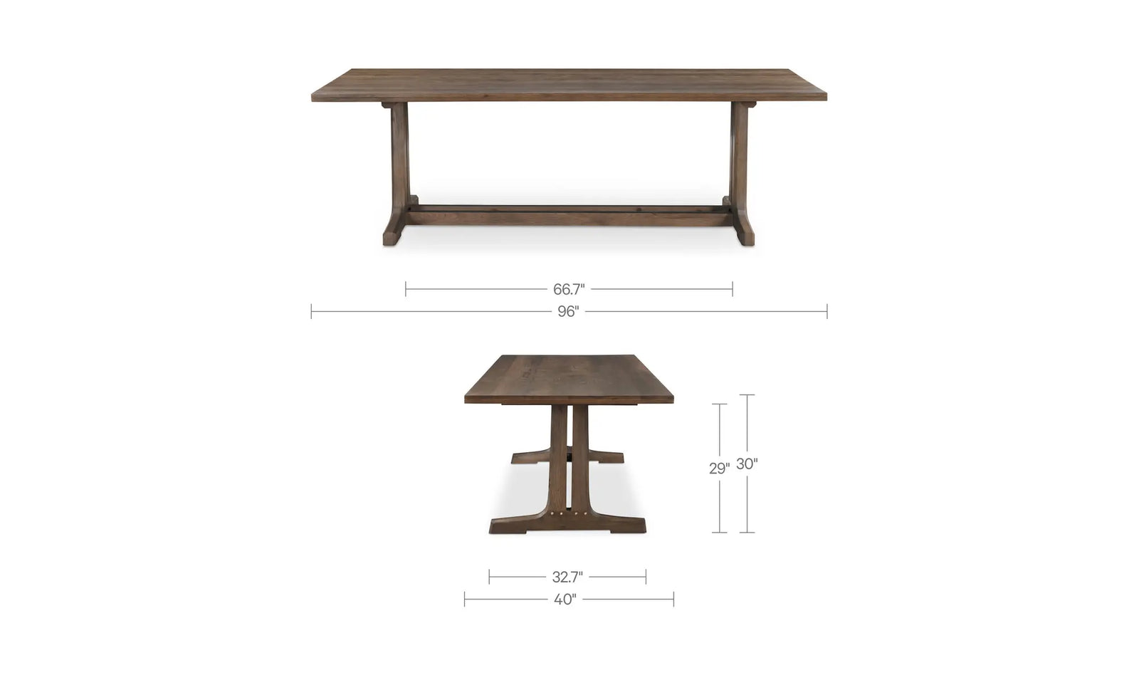 Samuel Dining Table Dark Brown