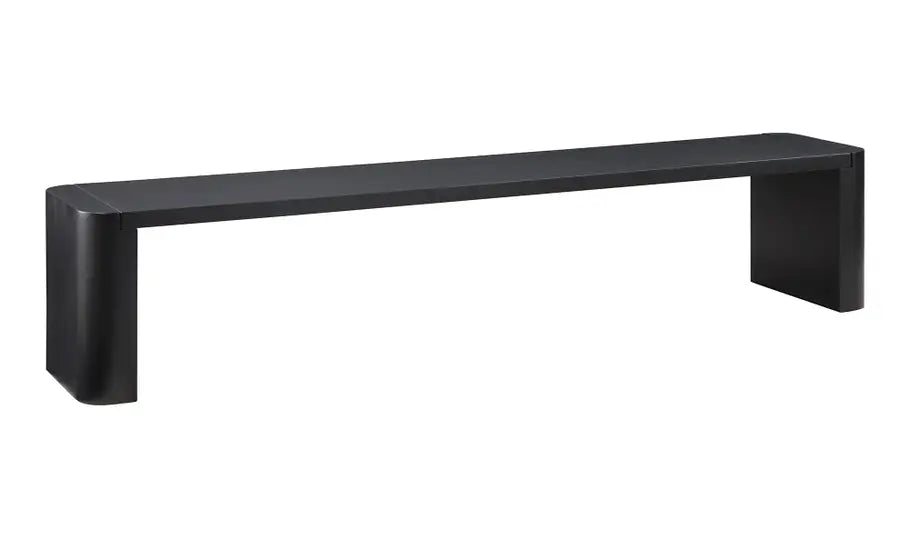 Post Large Dining Bench Black