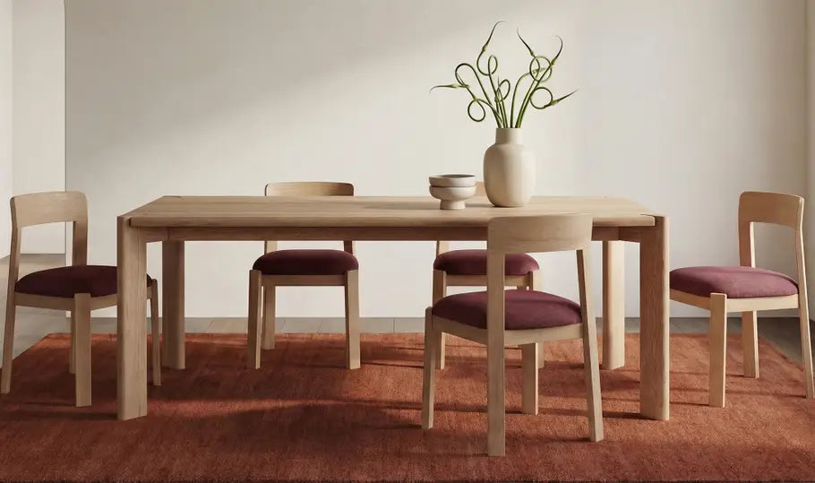 Daifuku Large Dining Table Brushed Natural Oak