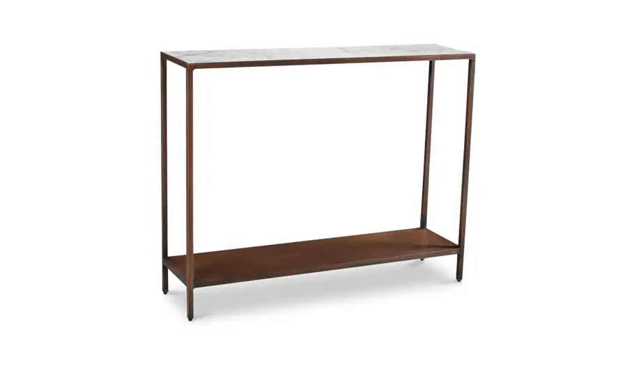 Bottego Console Table Antique Copper