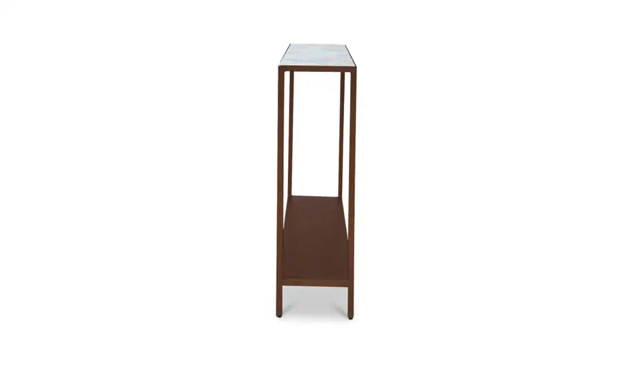 Bottego Console Table Antique Copper