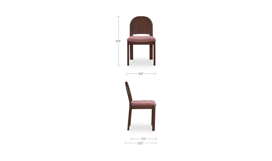 Emil Dining Chair Berry-Set of Two