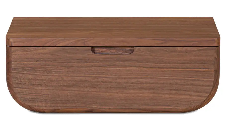 Hettie Floating Nightstand Dark Brown