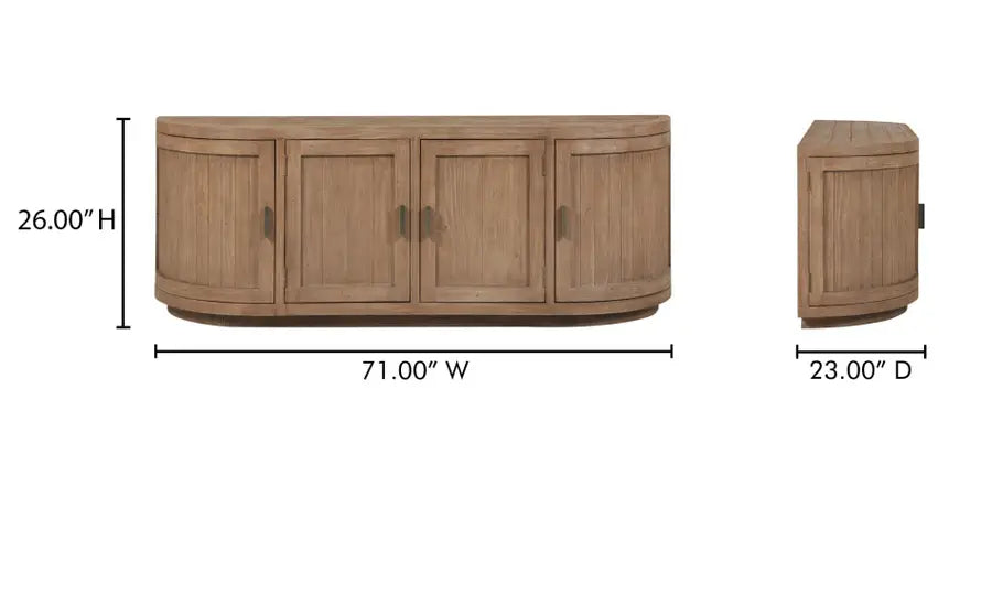 Nicola Media Cabinet Natural
