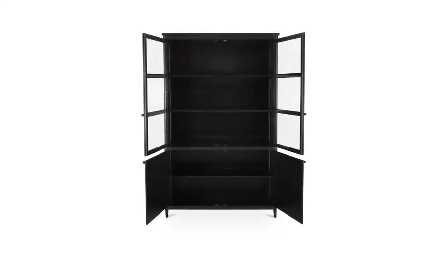 Henry Metal Tall Cabinet Black