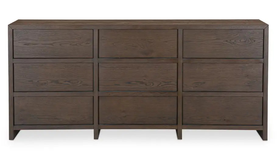 Jenson 9 Drawer Dresser Brown