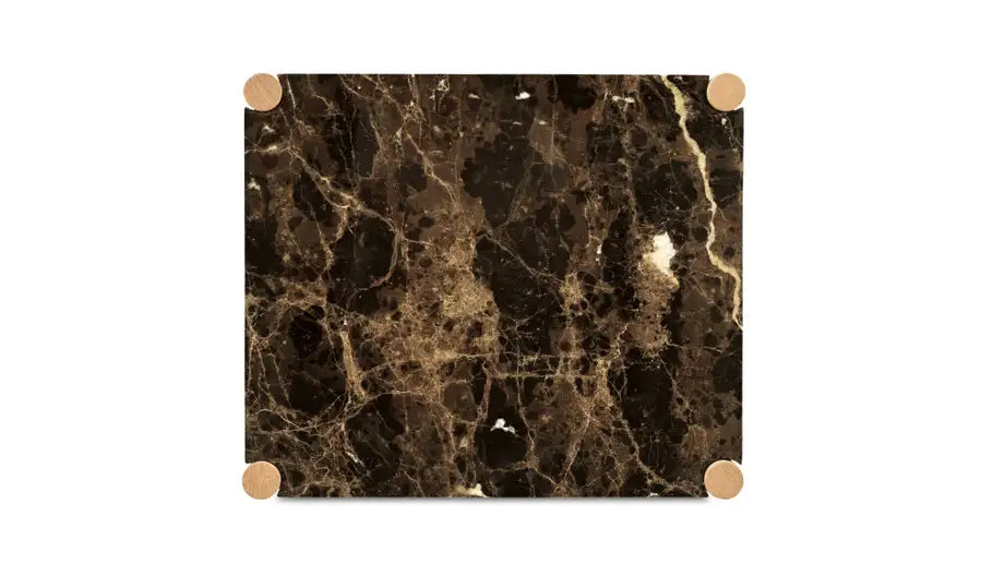 Elio Nightstand Dark Emperador Marble