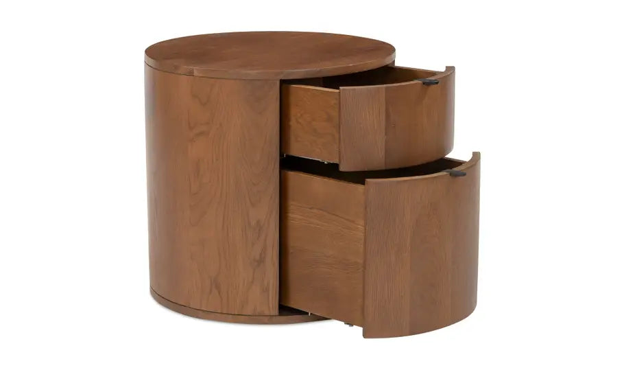 Theo 2 Drawer Nightstand Brown