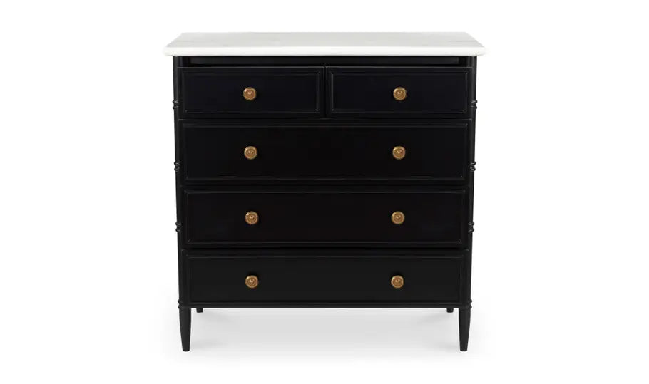 Eleanor 5 Drawer Chest Black