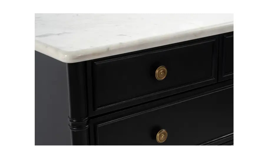 Eleanor 5 Drawer Chest Black