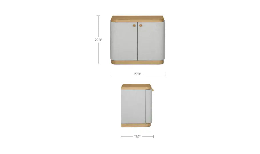 Simone Nightstand Cream