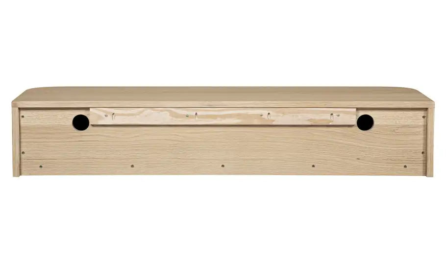 Round Off Floating Console Table Natural