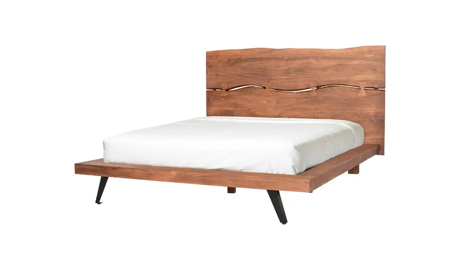 Madagascar Platform Bed King Brown