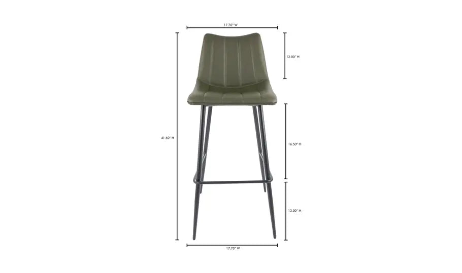 Alibi Bar Stool Dark Green - Set of Two