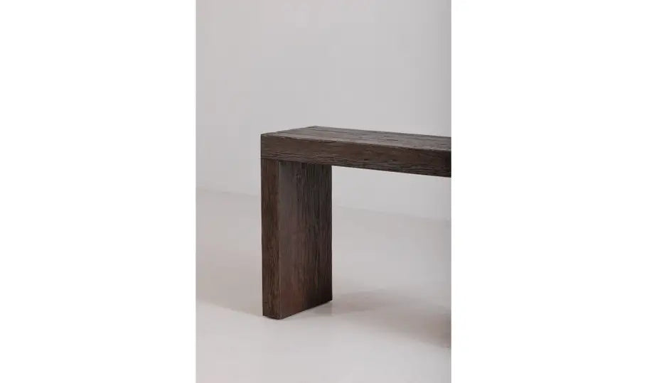 Evander Console Table Rustic Brown