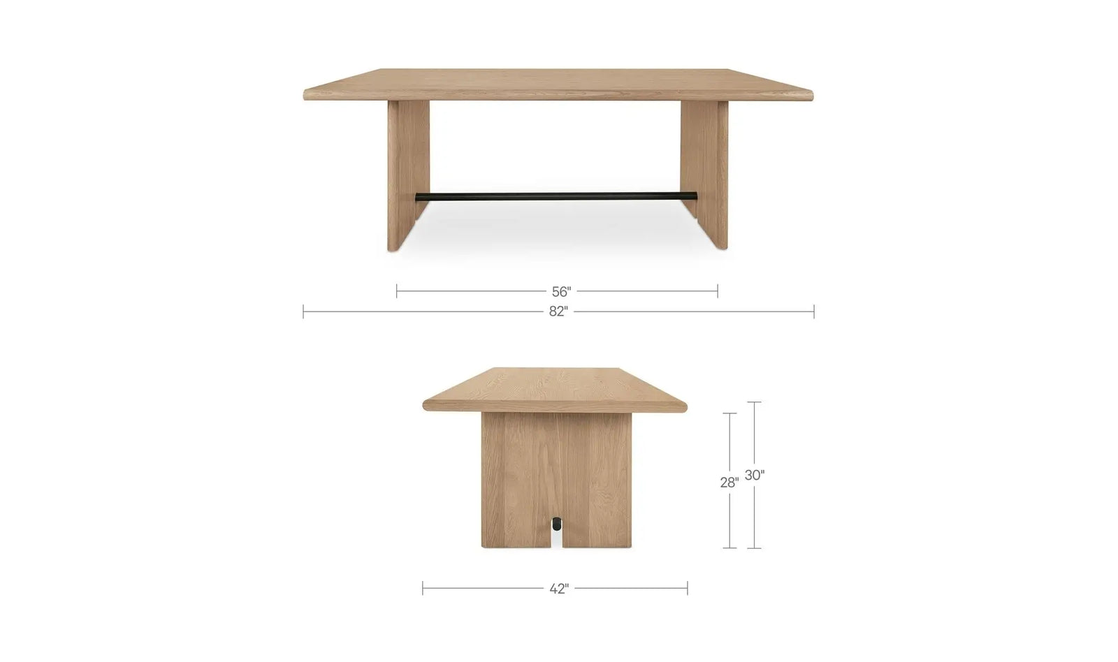 Madison Dining Table Natural