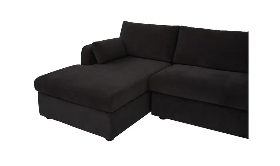 Burrow Sleeper Sectional With Storage Chaise Black