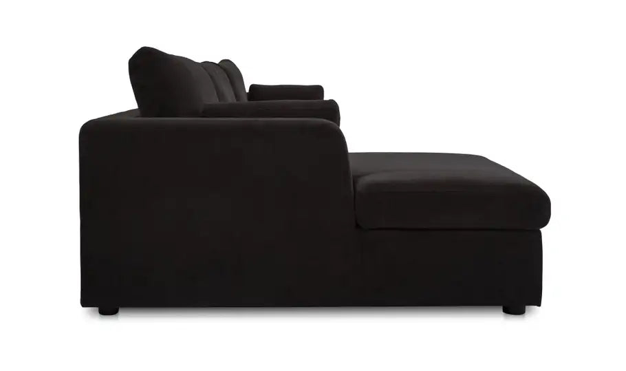 Burrow Sleeper Sectional With Storage Chaise Black