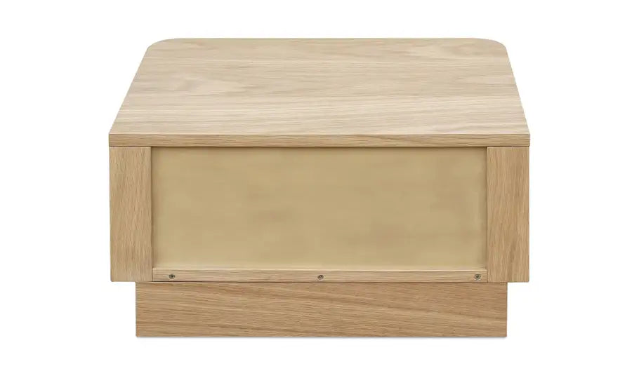 Round Off Small Nightstand Light Oak Brown