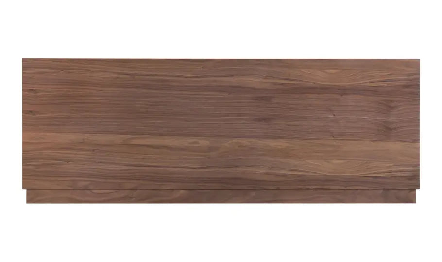 Round Off King Bed Walnut Brown