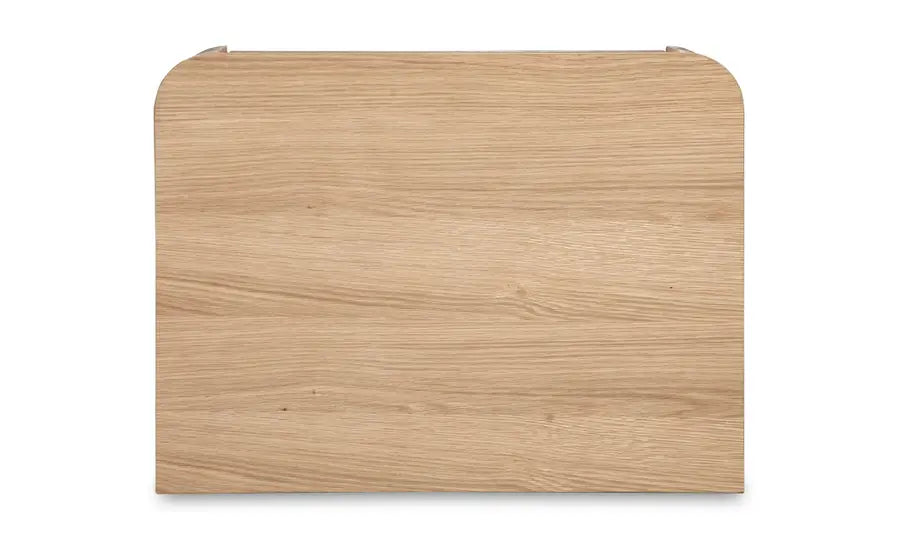 Round Off Tall Nightstand Natural Oak