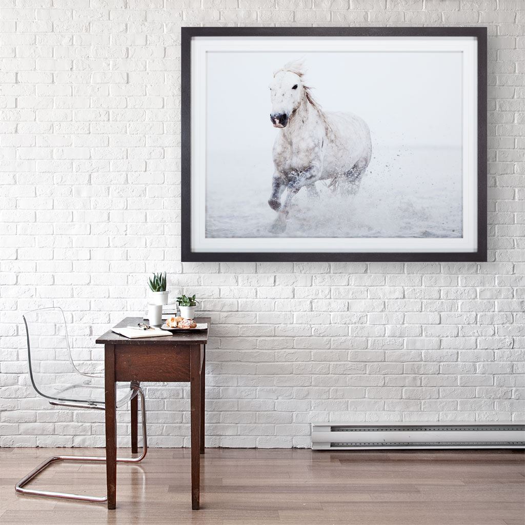 Solo Surf | Framed Horse Print