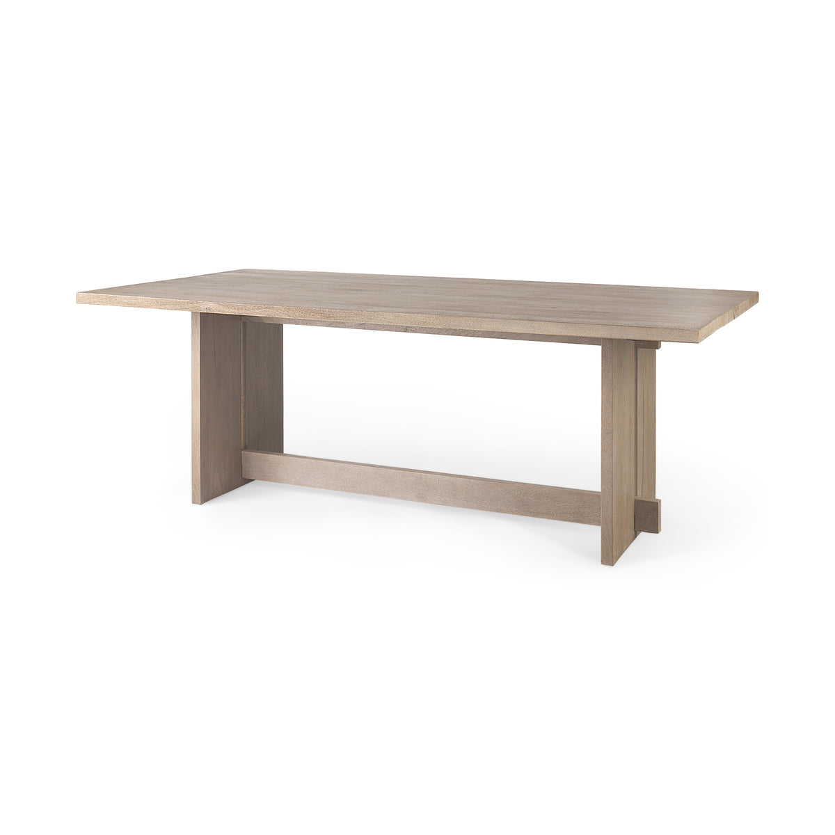 Aida Dining Table - Light Gray Finish