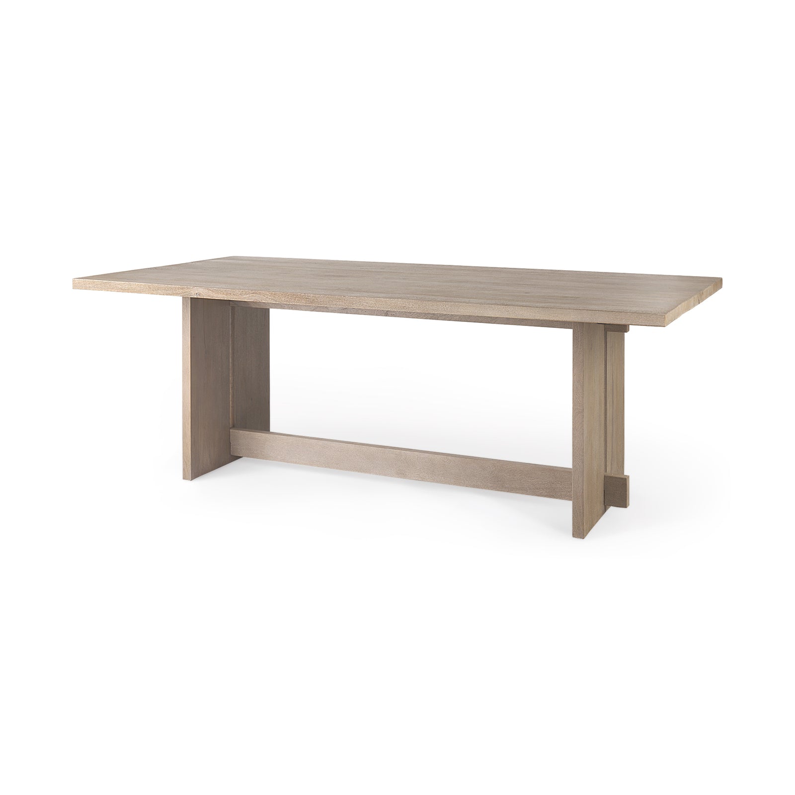 Aida Dining Table - Light Gray Finish