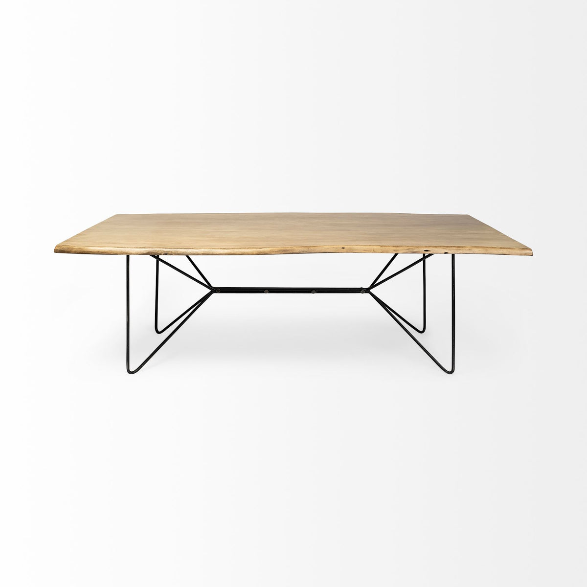Papillion Live Edge Dining Table | Kitchen Table - Blonde Finish