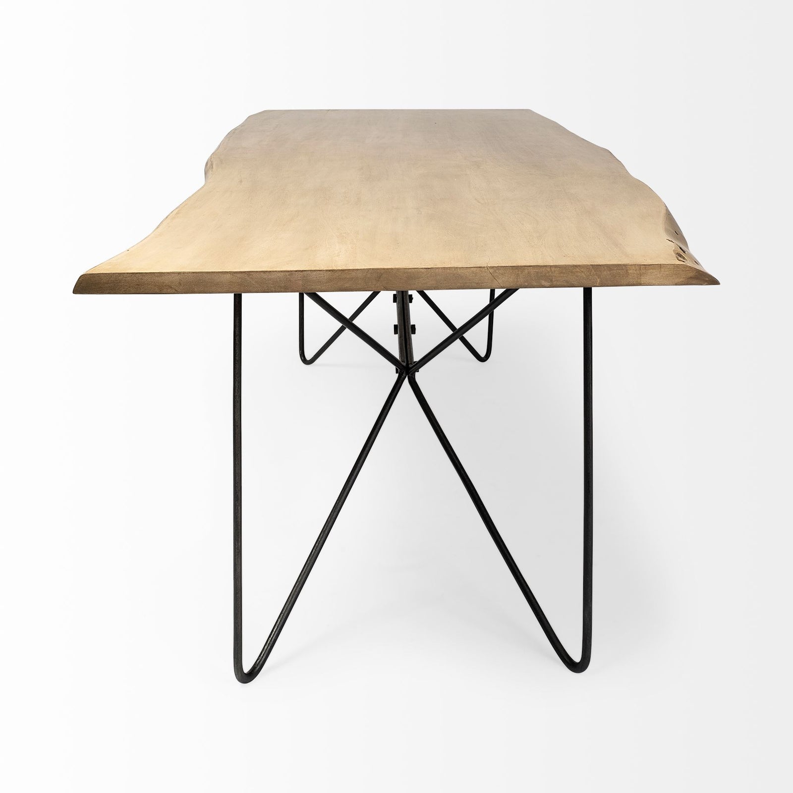 Papillion Live Edge Dining Table | Kitchen Table - Blonde Finish