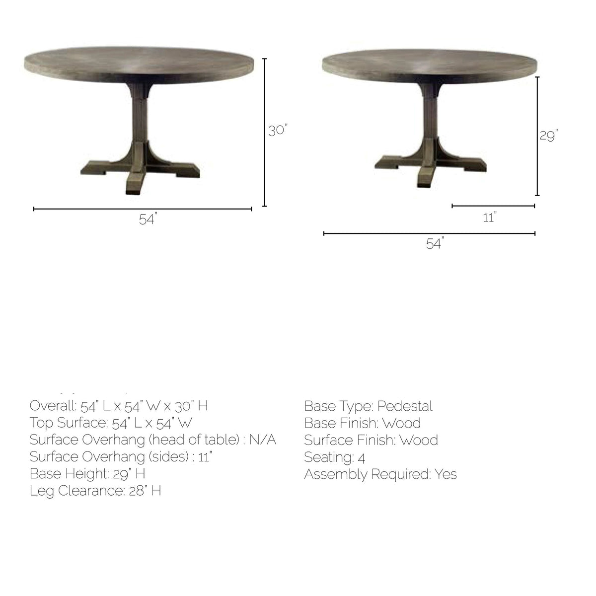 Barrett Round Dining Table | Kitchen Table