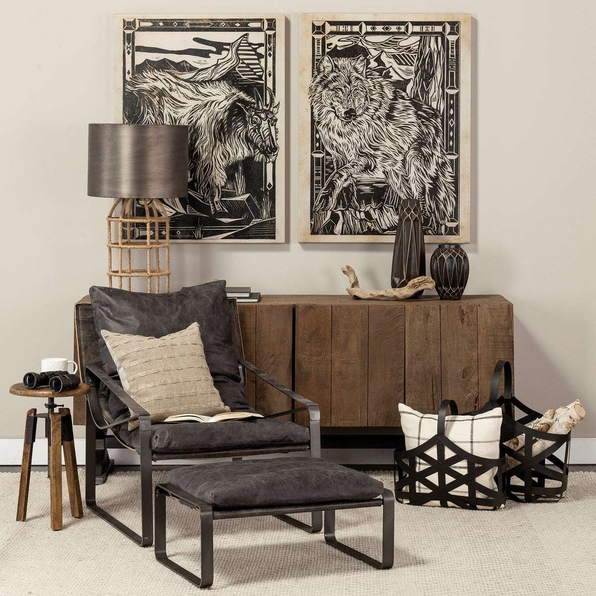 Hollingworth Sideboard- Reclaimed Wood &amp; Steel