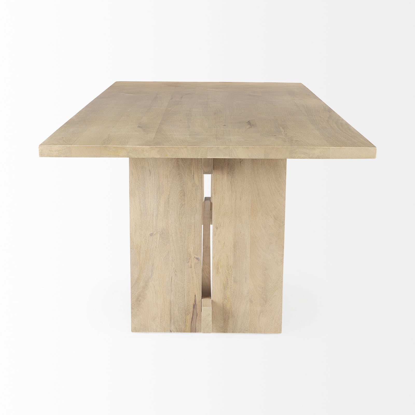 Aida Dining Table - Light Brown Finish