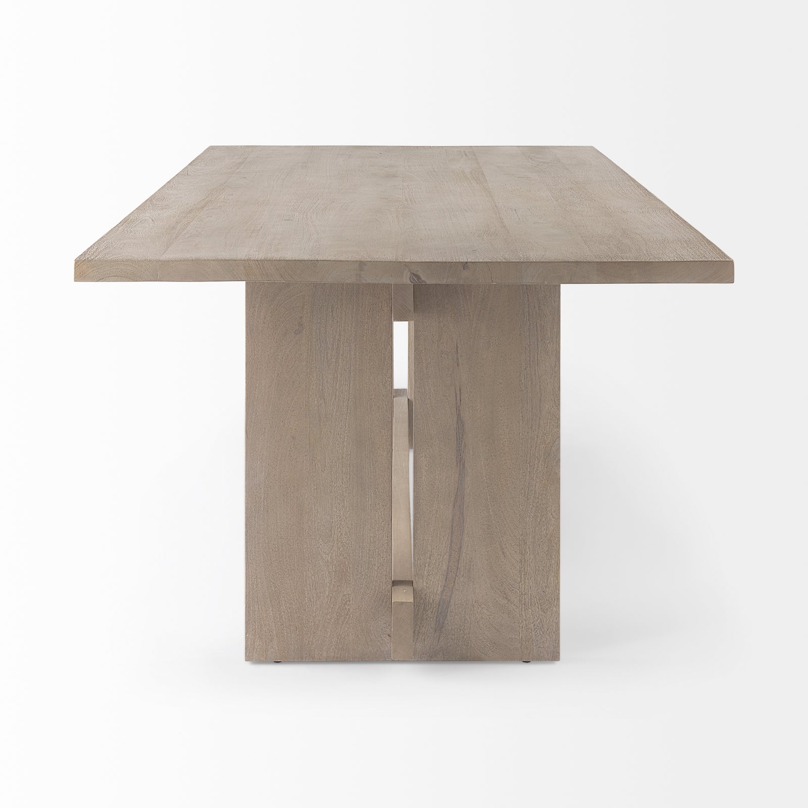 Aida Dining Table - Light Gray Finish