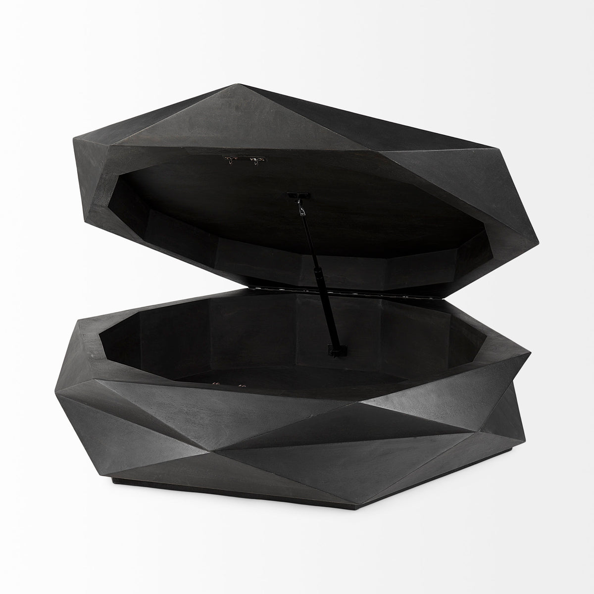 Arreto Storage Coffee Table- Black