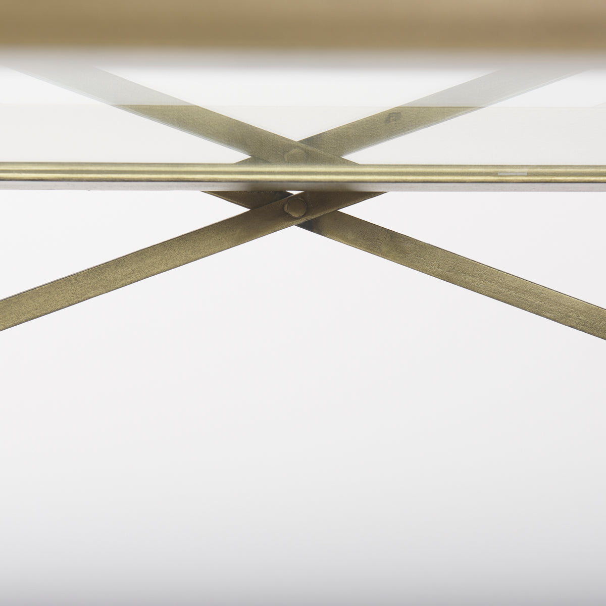 Trey Console Table- Gold &amp; Glass