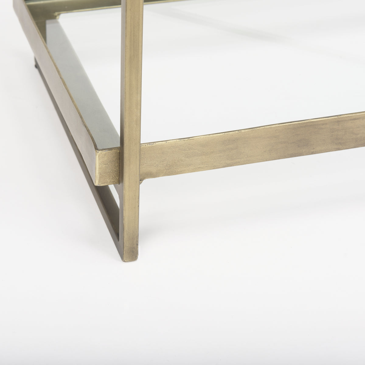 Trey Console Table- Gold &amp; Glass