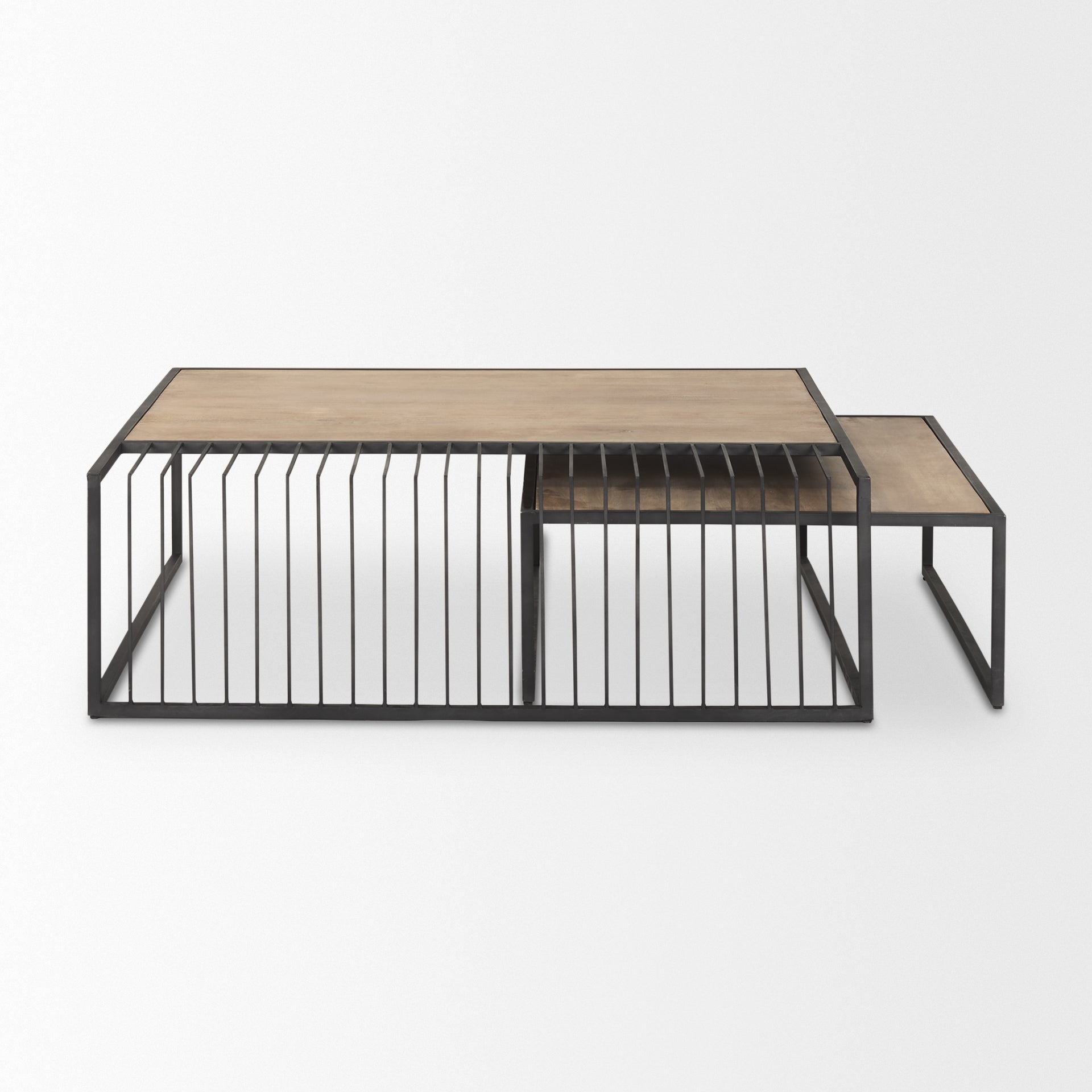 Black and light wood coffee table online
