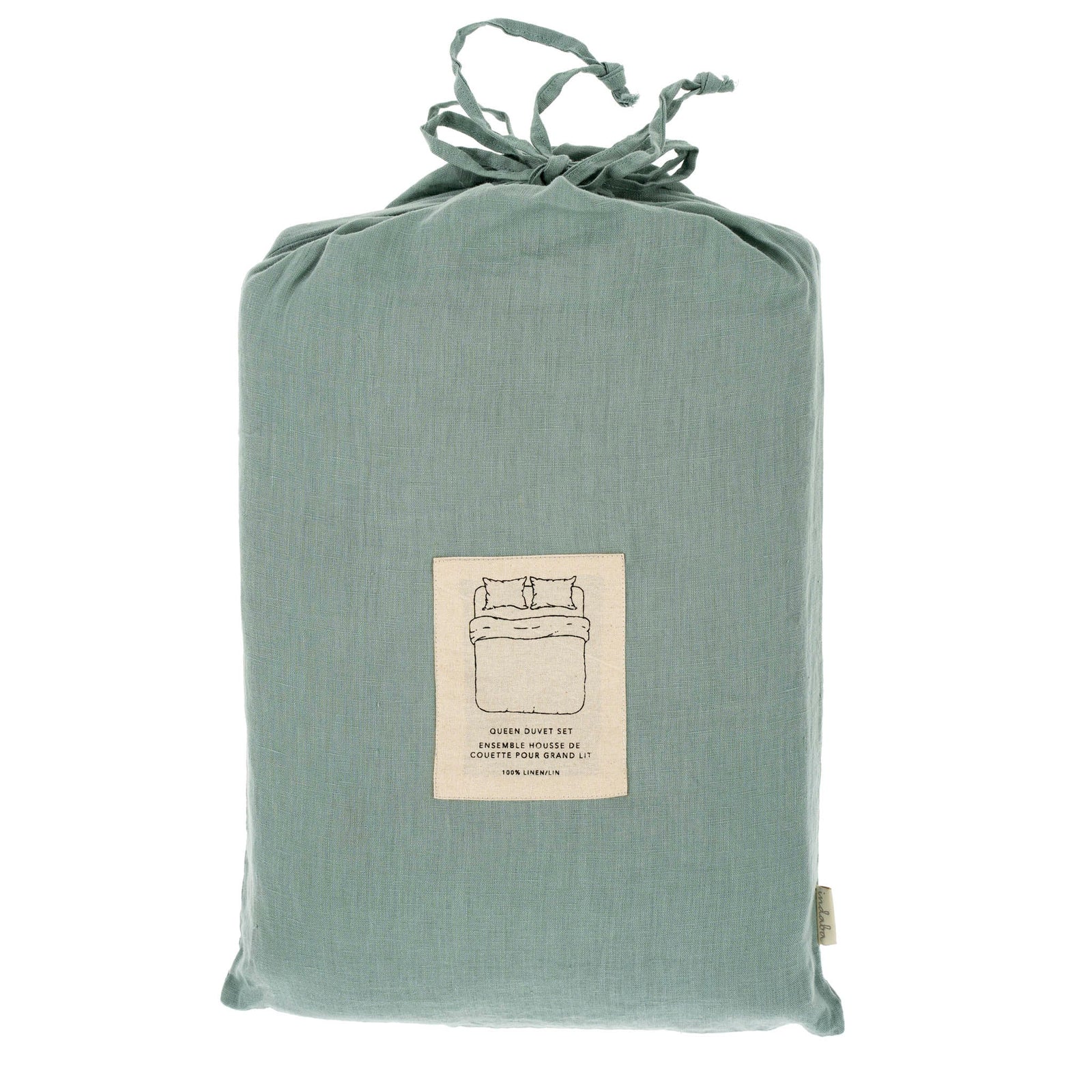 Reverie Linen Duvet Set Mist