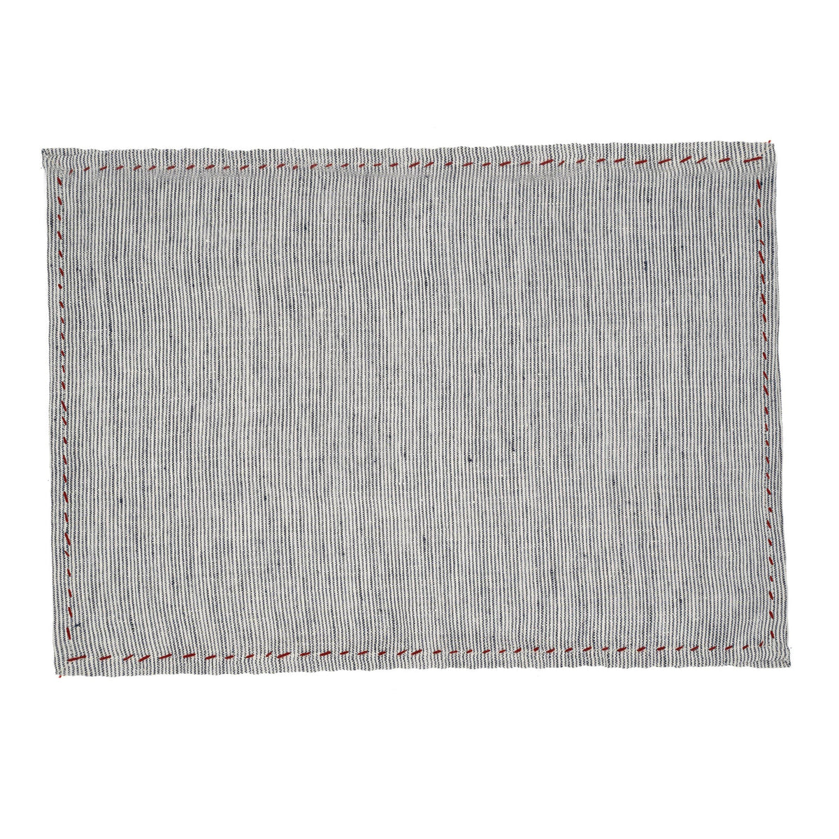 Linen Pinstripe Placemats Blue