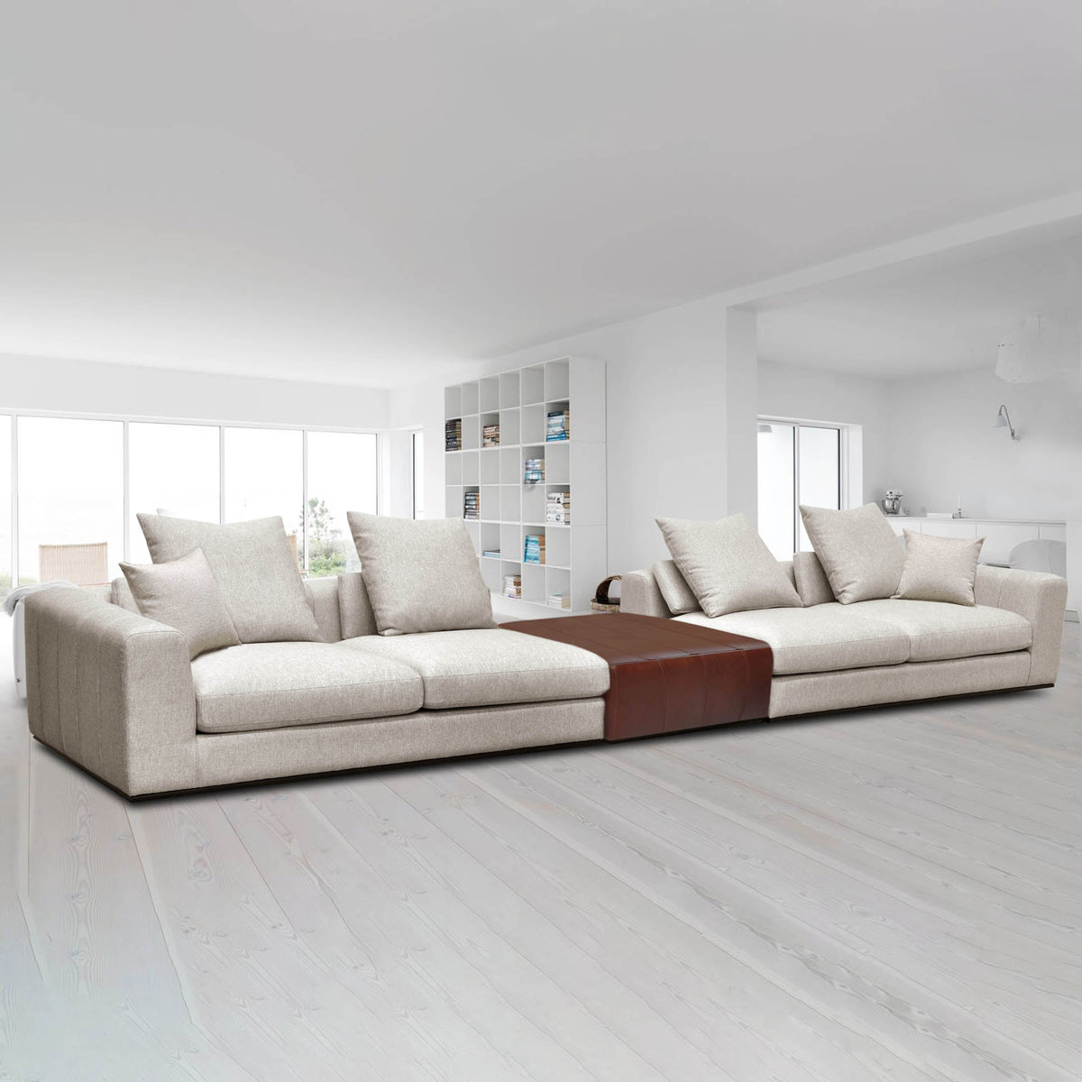 Sullivan Ottoman - Tobacco