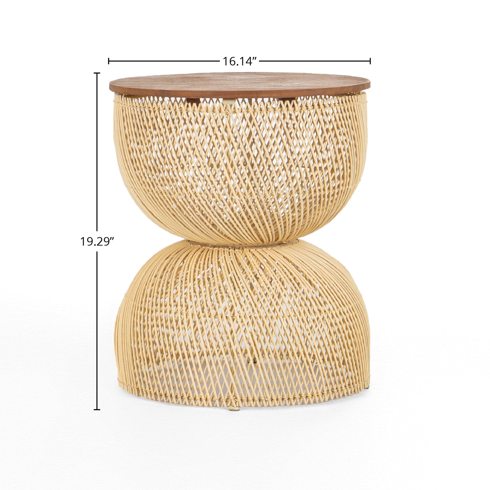 D-Bodhi Wave Side Table - Natural