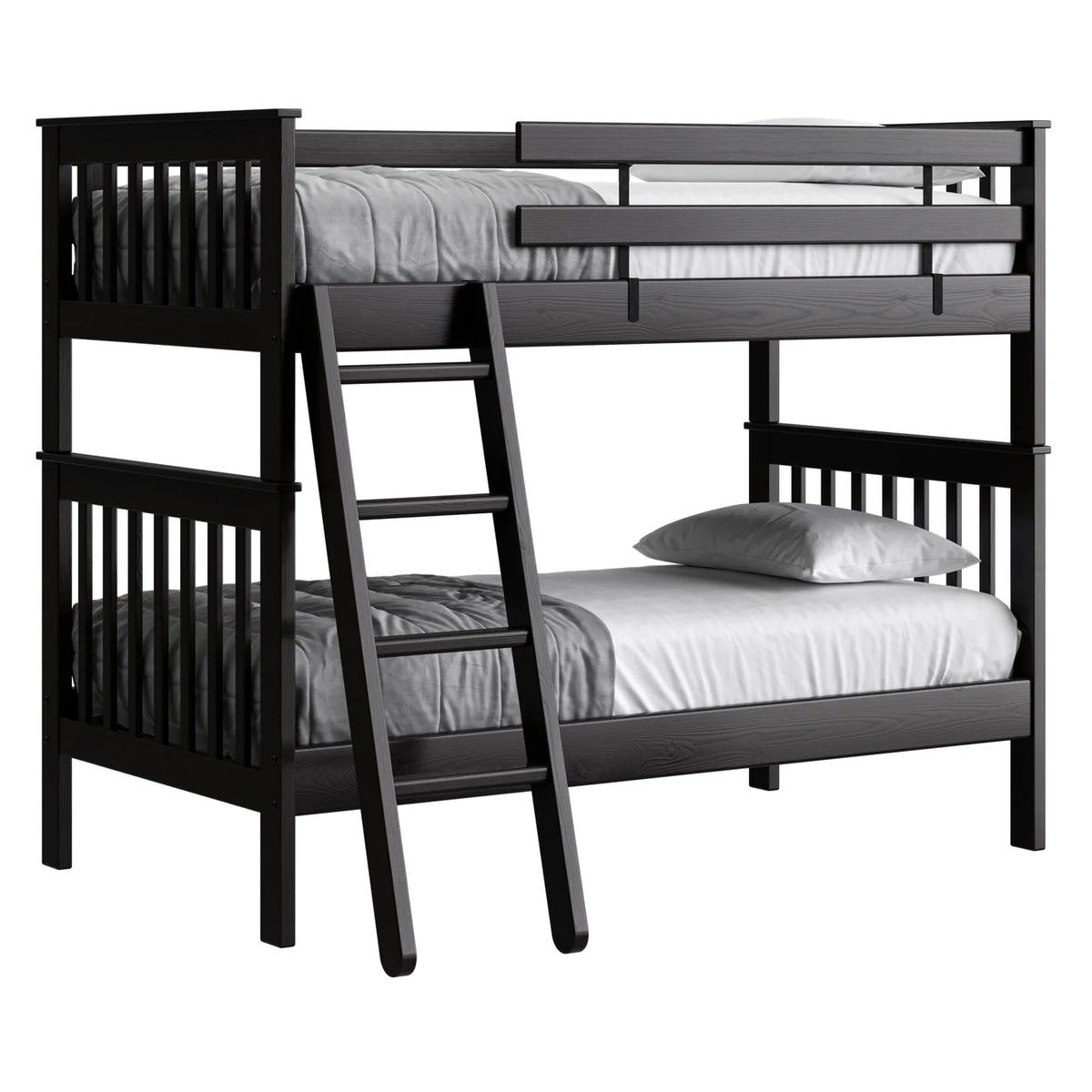 Mission Bunk Bed  Regular Twin over Twin- Tall &amp; Regular Height